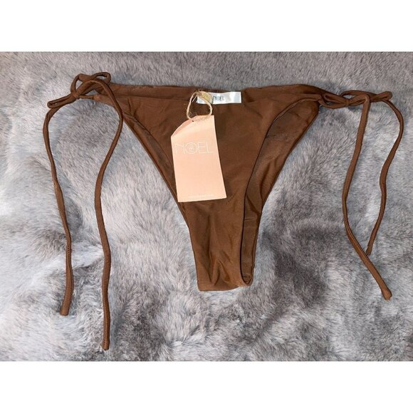 FE NOEL Simone Bikini Bottom in Espresso Large New Womens Swimsuit - Picture 4 of 8